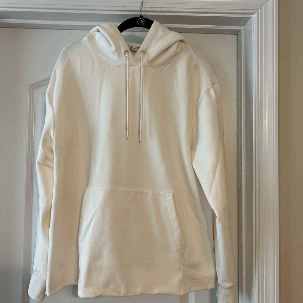 Athleta Cream Hoodie with Drawstring